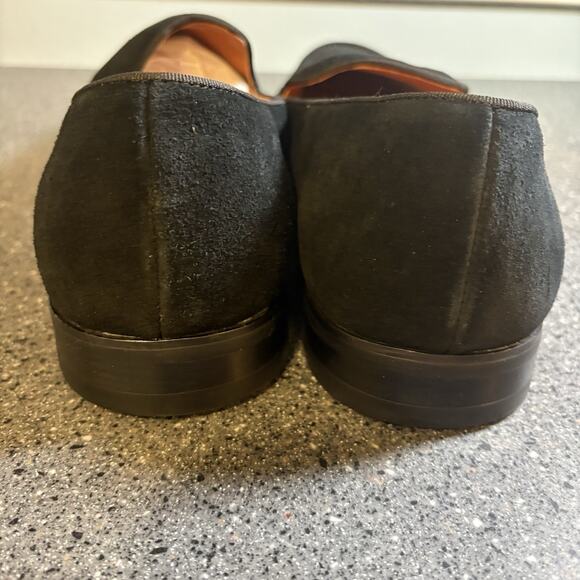Elanroman Black Suede Luxury Men Shoes Size 13 Or Europe 47 New Open Box Prom
